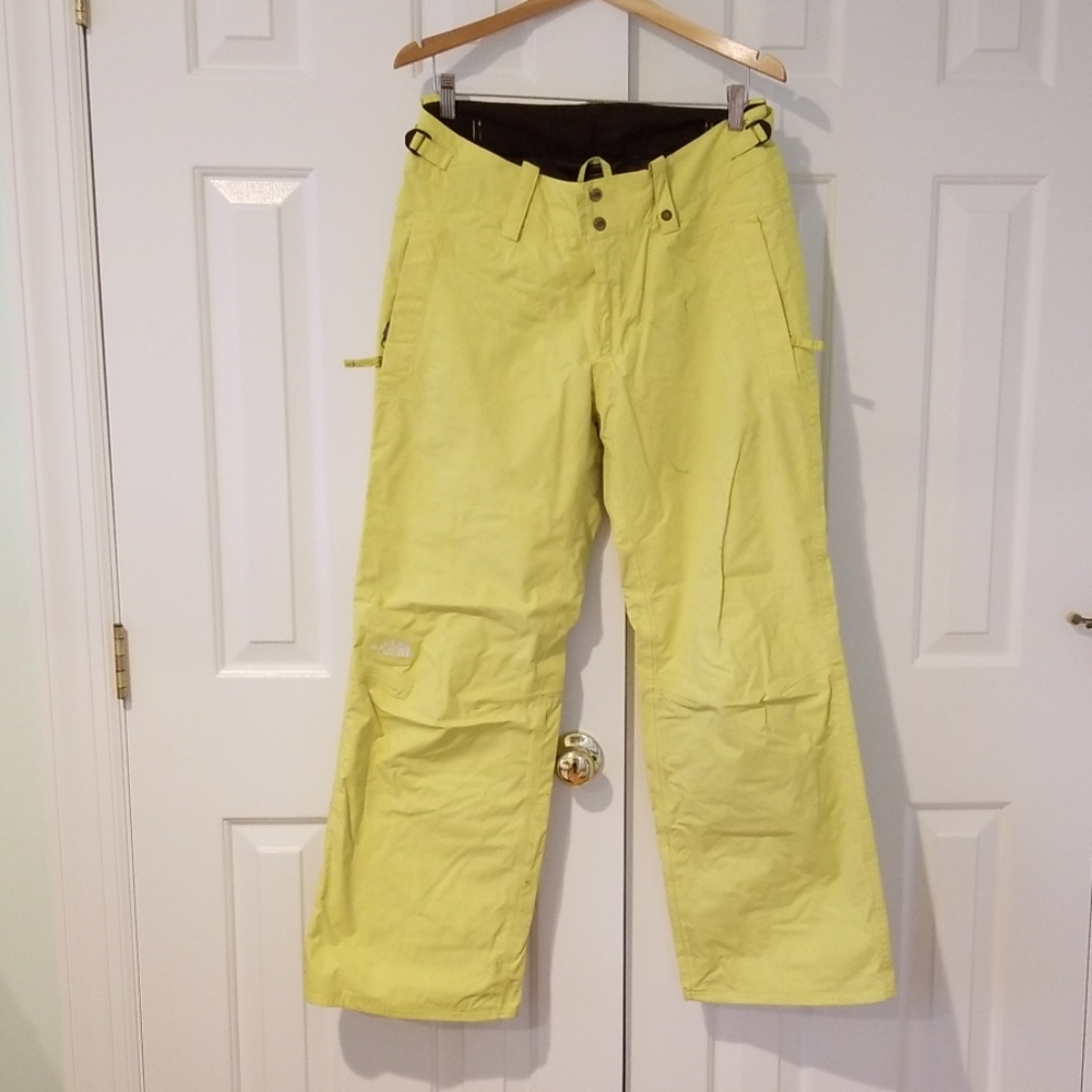 Neon North Face Snow Pants